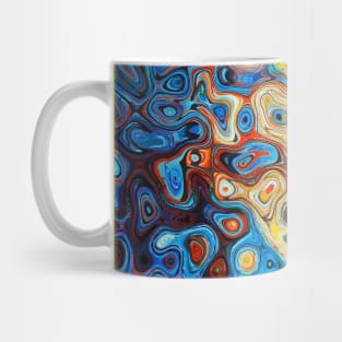 Runoff pattern / Amazing colorful art / Face mask and more Mug